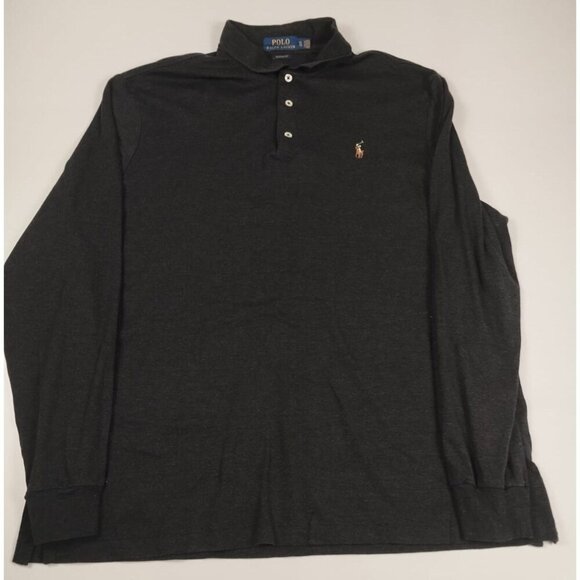 Polo Ralph Lauren Other - Polo Ralph Lauren Men XL Long Sleeve Polo Shirt Charcoal Gray Cotton Classic Fit